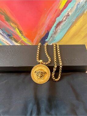 Versace Medallion Necklace